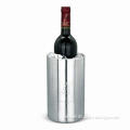 Stainless Steel Wine Cooler with Double Wall Construction, Holds 1-piece Bottle